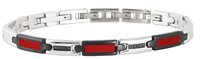 Pulsera Rosso Amante Hombre in Acero Spinello UBR629FR - UBR629FR